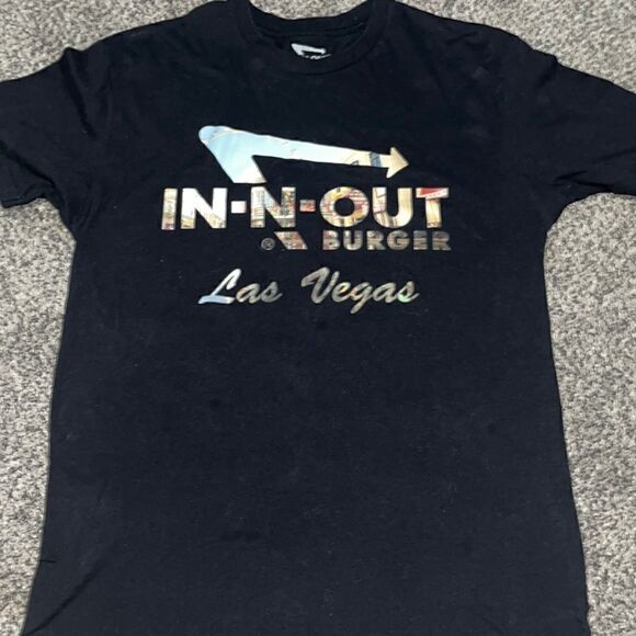 In N Out Burger Las Vegas - Black T Shirt - S - Picture 1 of 4